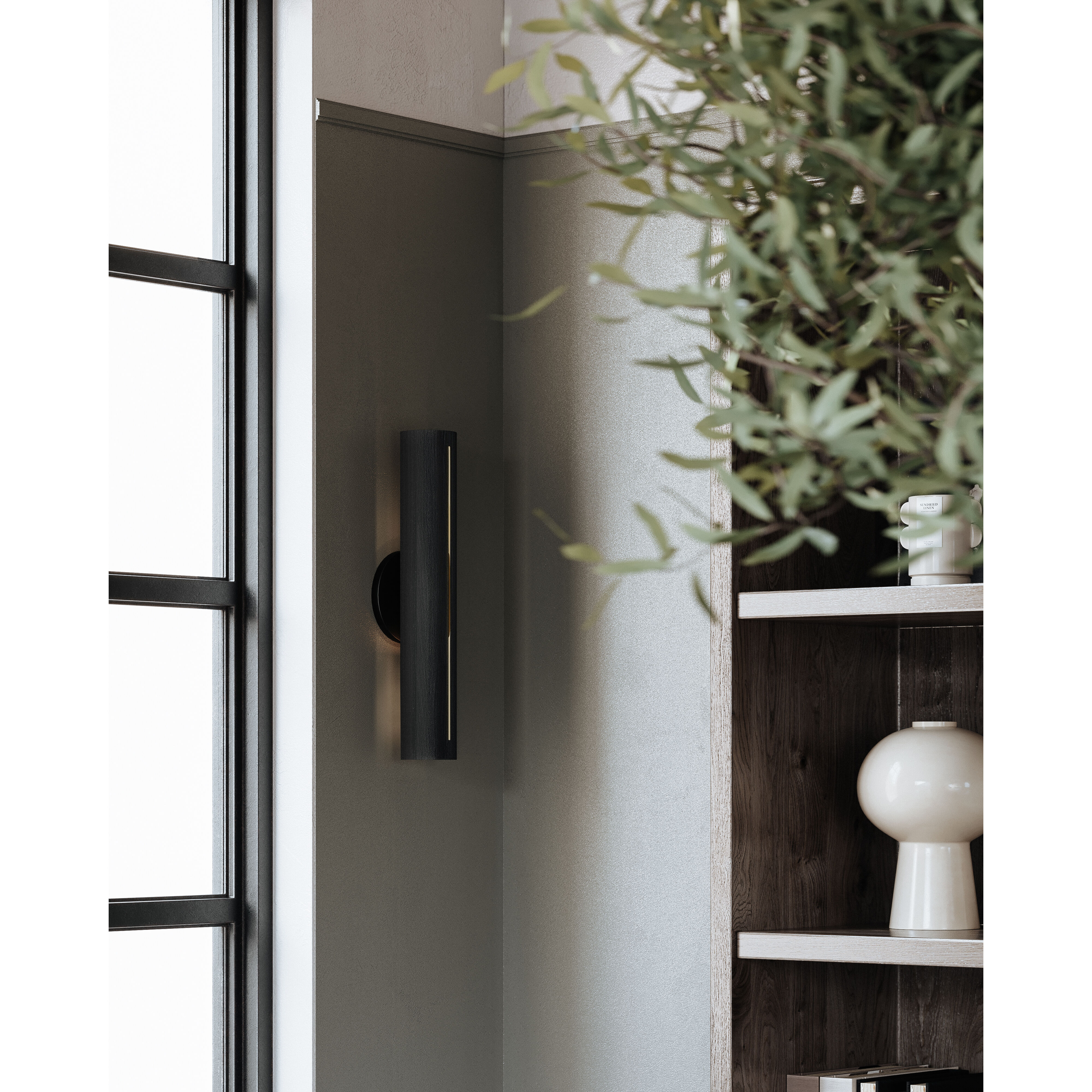 Brandon 2 Light 3 inch Textured Black ADA Wall Sconce Wall Light in Textured Black and Soft Black Combo