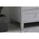 Sommerville 60 X 22 X 34 inch Grey and Brushed Nickel with Calacatta Quartz Vanity Sink Set