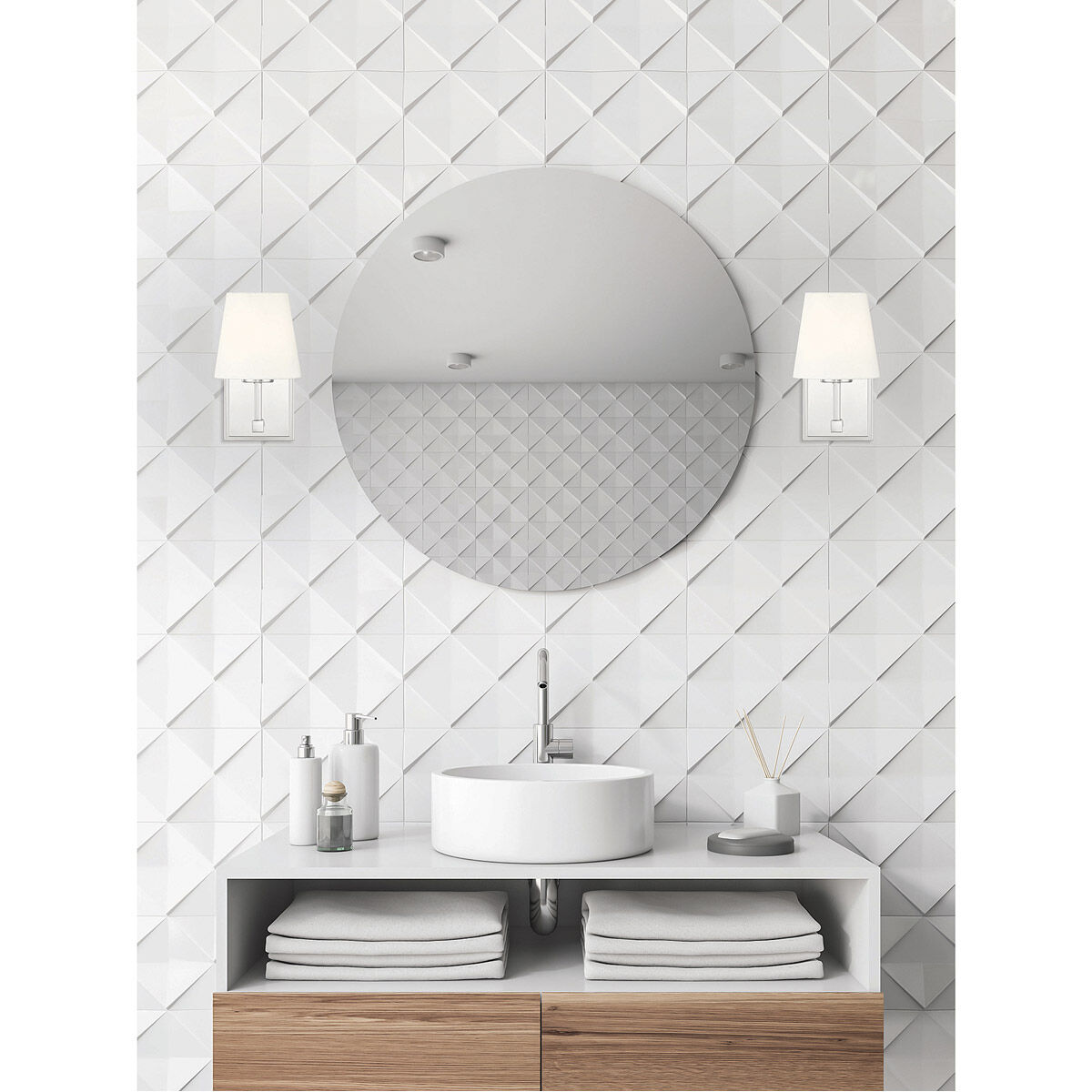 Traditional 1 Light 5.5 inch Polished Nickel Wall Sconce Wall Light