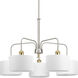 Cordin 5 Light 30 inch Brushed Nickel Chandelier Ceiling Light, Design Series