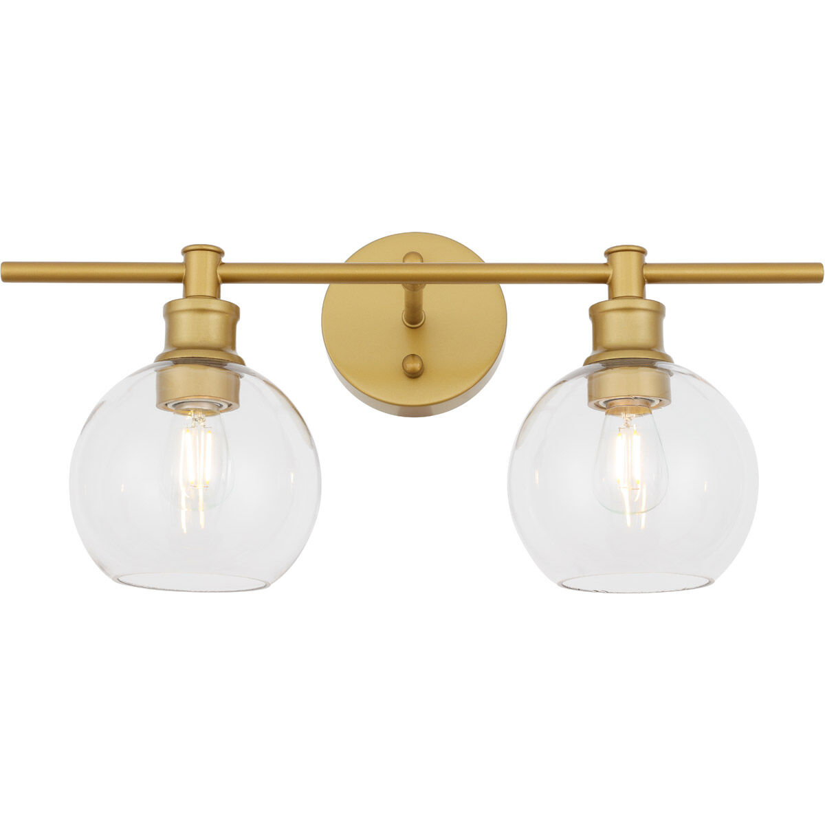 Syracuse 2 Light 19 inch Brass Wall sconce Wall Light