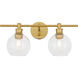 Syracuse 2 Light 19 inch Brass Wall sconce Wall Light