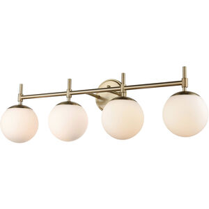 None 4 Light 33.00 inch Bathroom Vanity Light