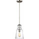 Kea 1 Light 7.13 inch Brushed Nickel Pendant Ceiling Light