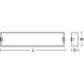 Sofia 1 Light 48 inch White Flush Mount Ceiling Light