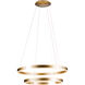 Gianni 2 Light 32 inch Brushed Champagne Pendant Ceiling Light