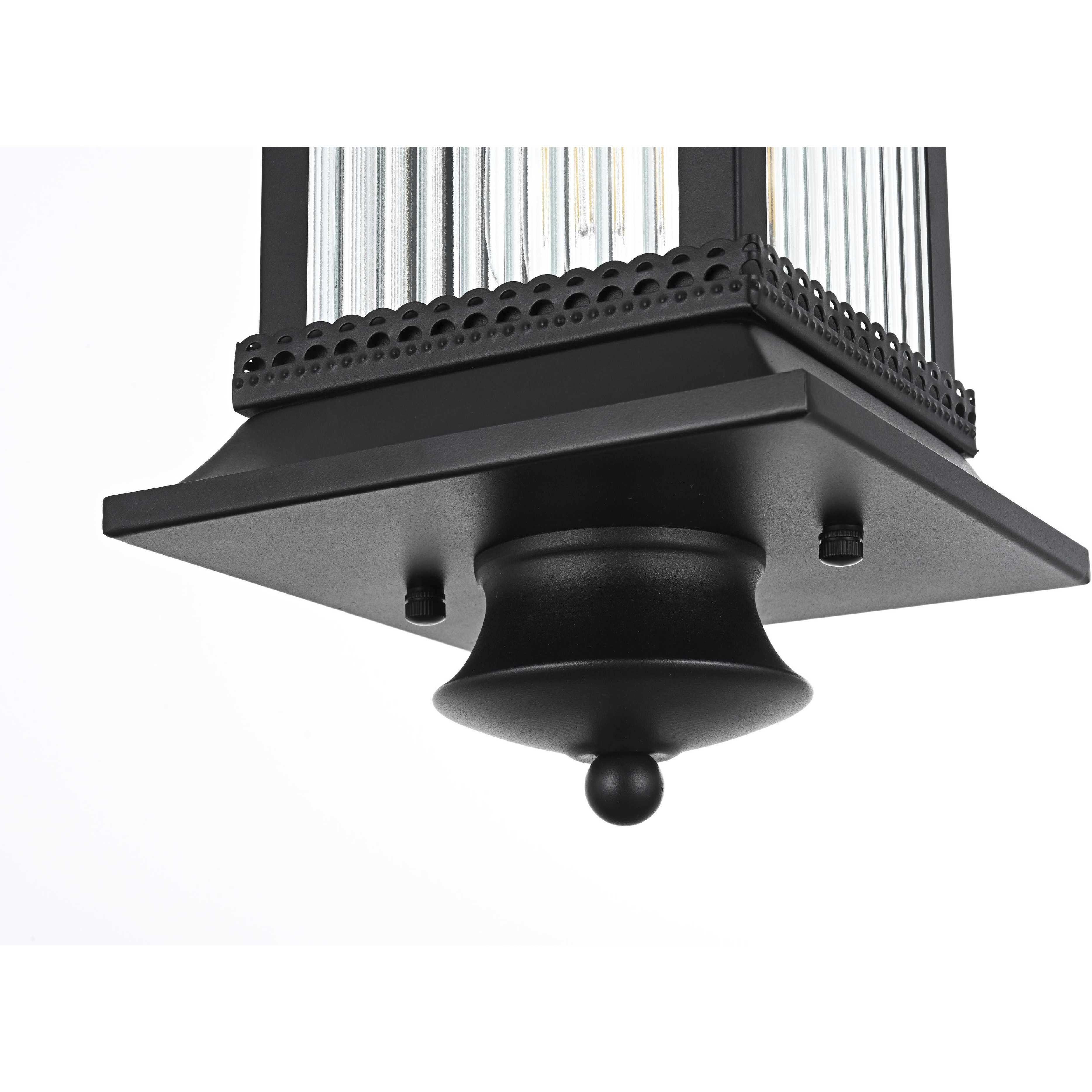 Collins 1 Light 7.5 inch Black Outdoor Pendant