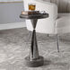 Simons 22 X 12 inch Black Nickel and Aged Concrete Accent Table