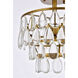 Mila 3 Light 12 inch Brass Flush Mount Ceiling Light