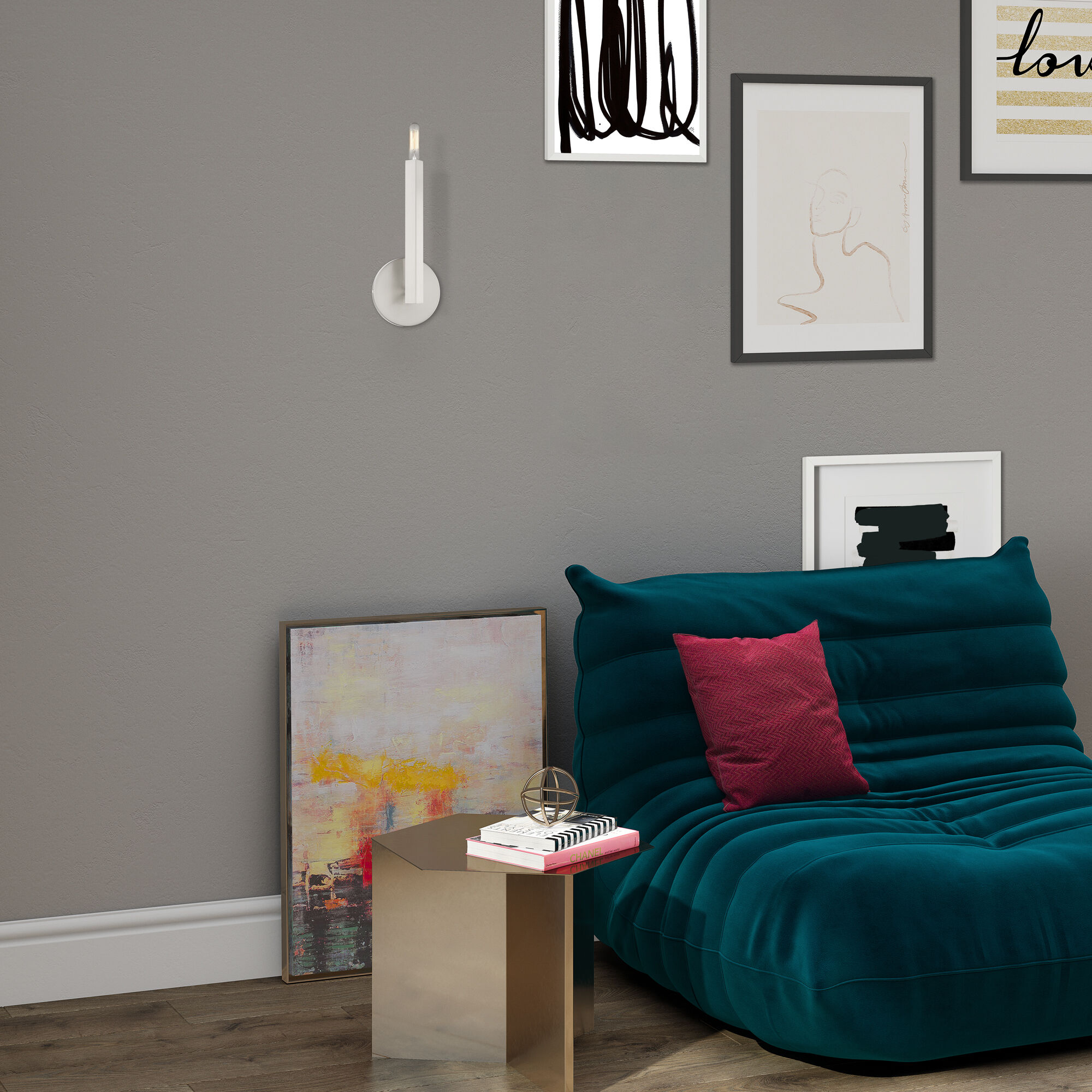 Monaco 1 Light 5.13 inch Brushed Nickel ADA Wall Sconce Wall Light