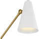 Sylvia 1 Light 5.5 inch Natural Brass Wall Sconce Wall Light