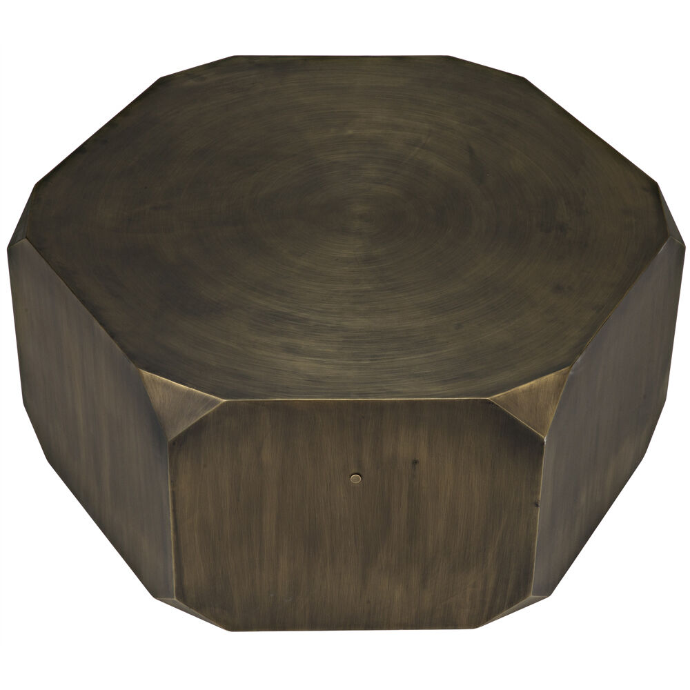 Tytus 36 X 36 inch Aged Brass Coffee Table