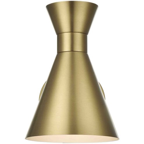 Halycon 1 Light 6 inch Satin Gold Bath Sconce Wall Light