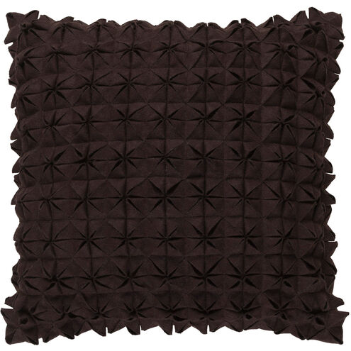 Structure 22 X 22 inch Dark Brown Throw Pillow