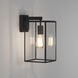 Box 1 Light 13.98 inch Textured Black Exterior Wall Light
