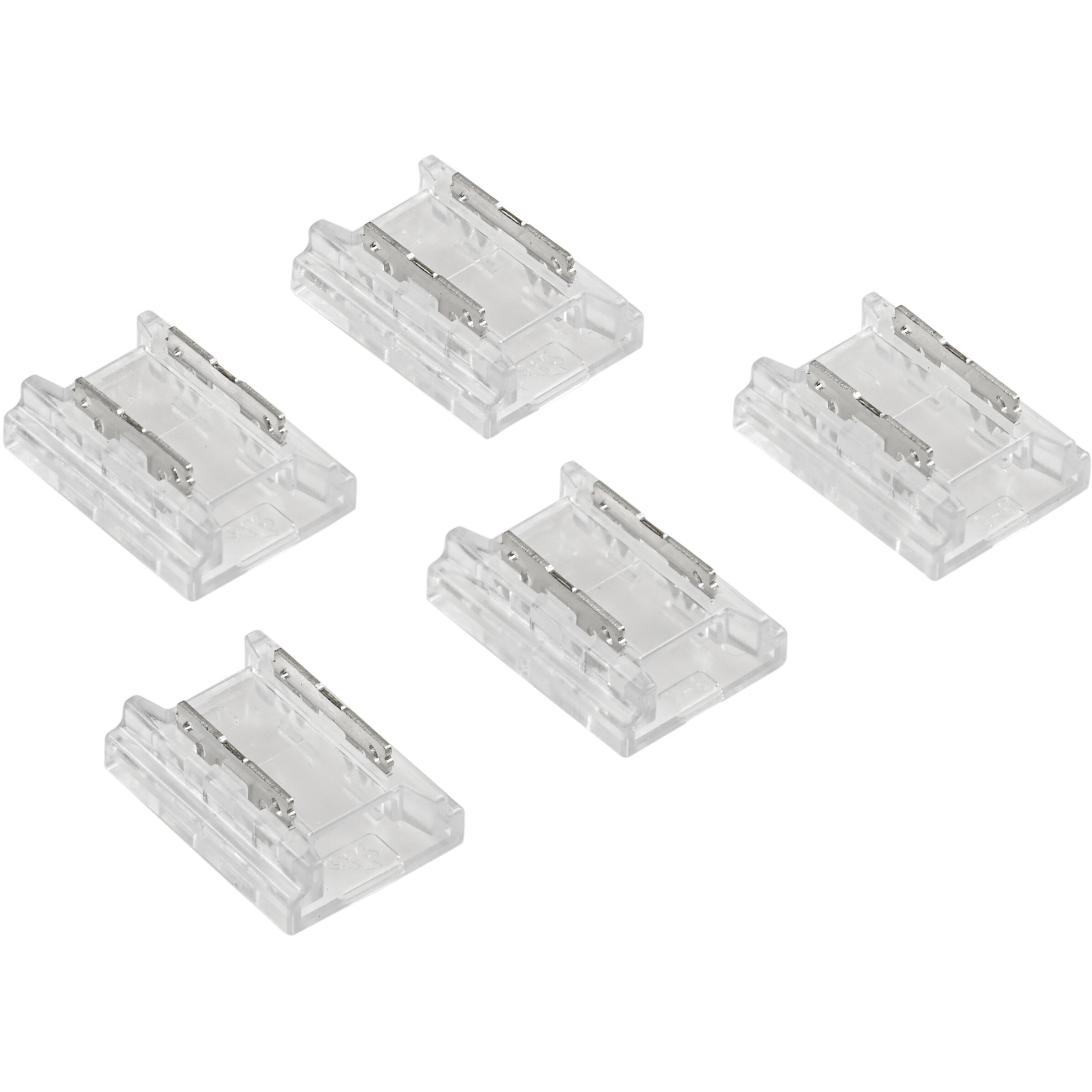 COB Dry Clear 0.45 inch Crimp Connectors, Tape to Tape