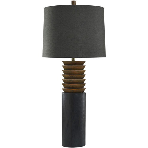 Sveltwood 38.5 inch 150.00 watt Black and Brown Table Lamp Portable Light