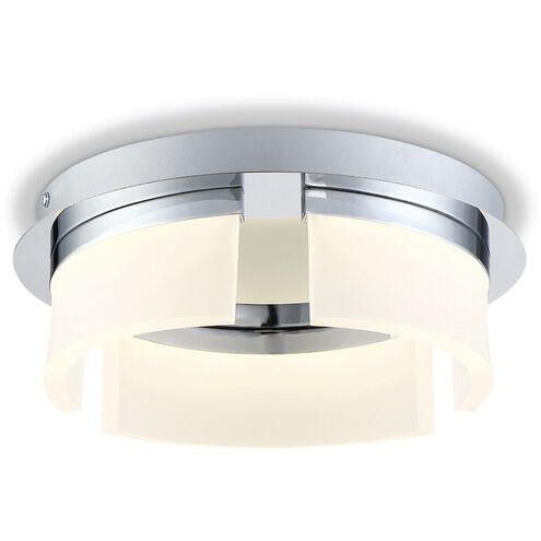 Bria LED 11 inch Chrome Flush Mount Ceiling Light, Small