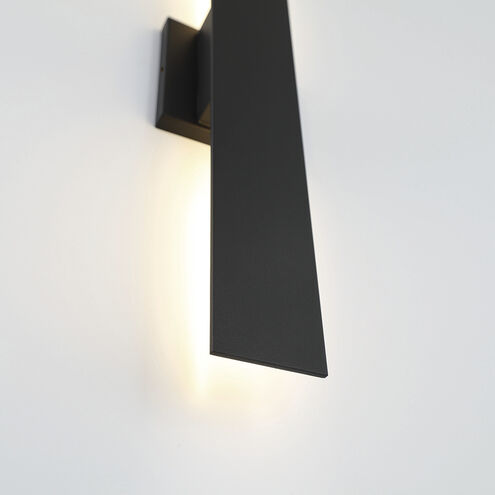 Annette 1 Light 23 inch Black Outdoor Wall Sconce in Satin Black