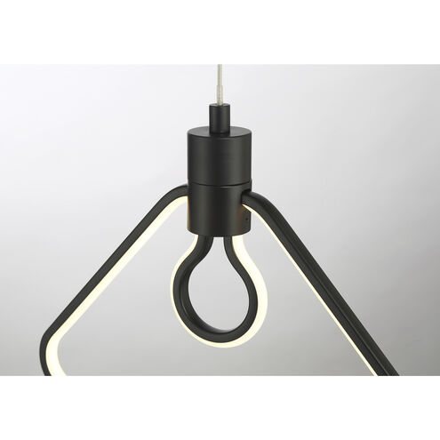 Edison's Outline LED 11.25 inch Coal Pendant Ceiling Light