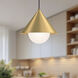 Alora Mood Remy 1 Light 13.5 inch Brushed Gold Pendant Ceiling Light