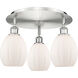 Eaton 3 Light 18.5 inch Satin Nickel Flush Mount Ceiling Light