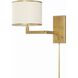 Madison 21.25 inch 60.00 watt Aged Brass Task Sconce Wall Light