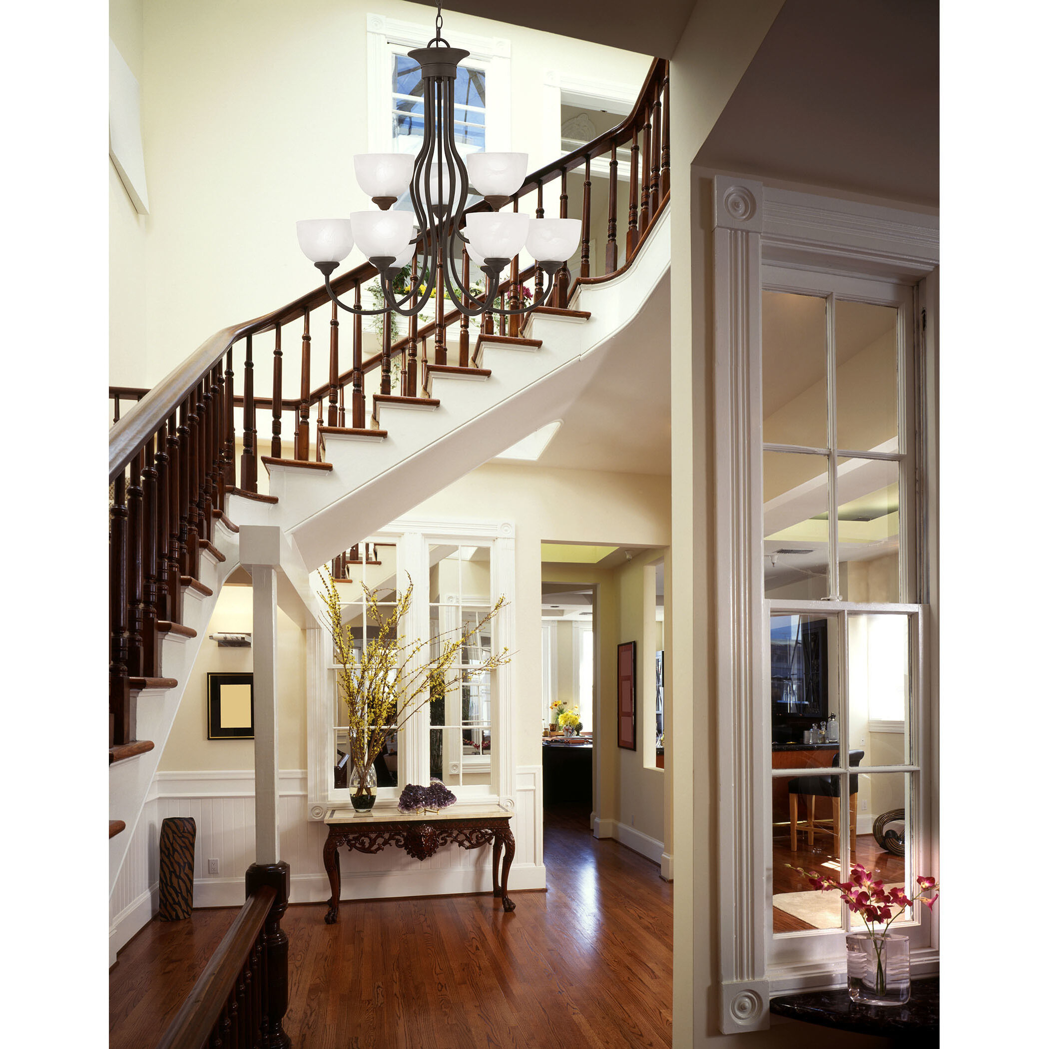 Tahoe 9 Light 30 inch Painted Bronze Chandelier Ceiling Light