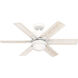 Radeon 44 inch Matte White with Bleached Alder/Fresh White Blades Ceiling Fan