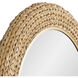 Athena 40.25 X 40.25 inch French Gold with Natural Seagrass Wall Mirror