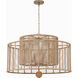 Jayna 8 Light 31.25 inch Burnished Silver Chandelier Ceiling Light