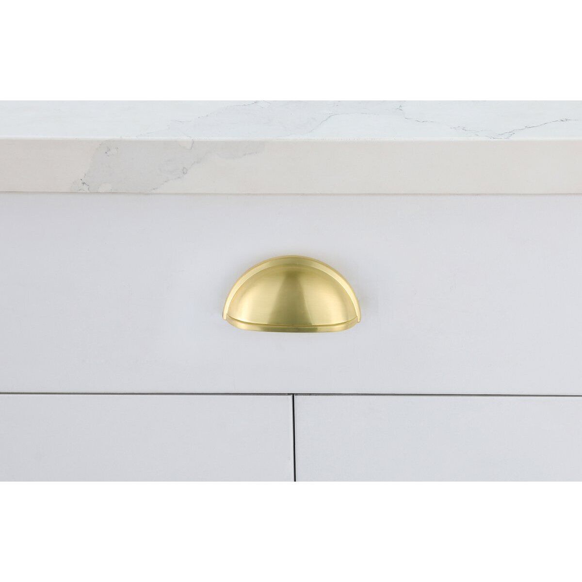 Atticus Brushed Gold Hardware Drawer Pull, Set of 10