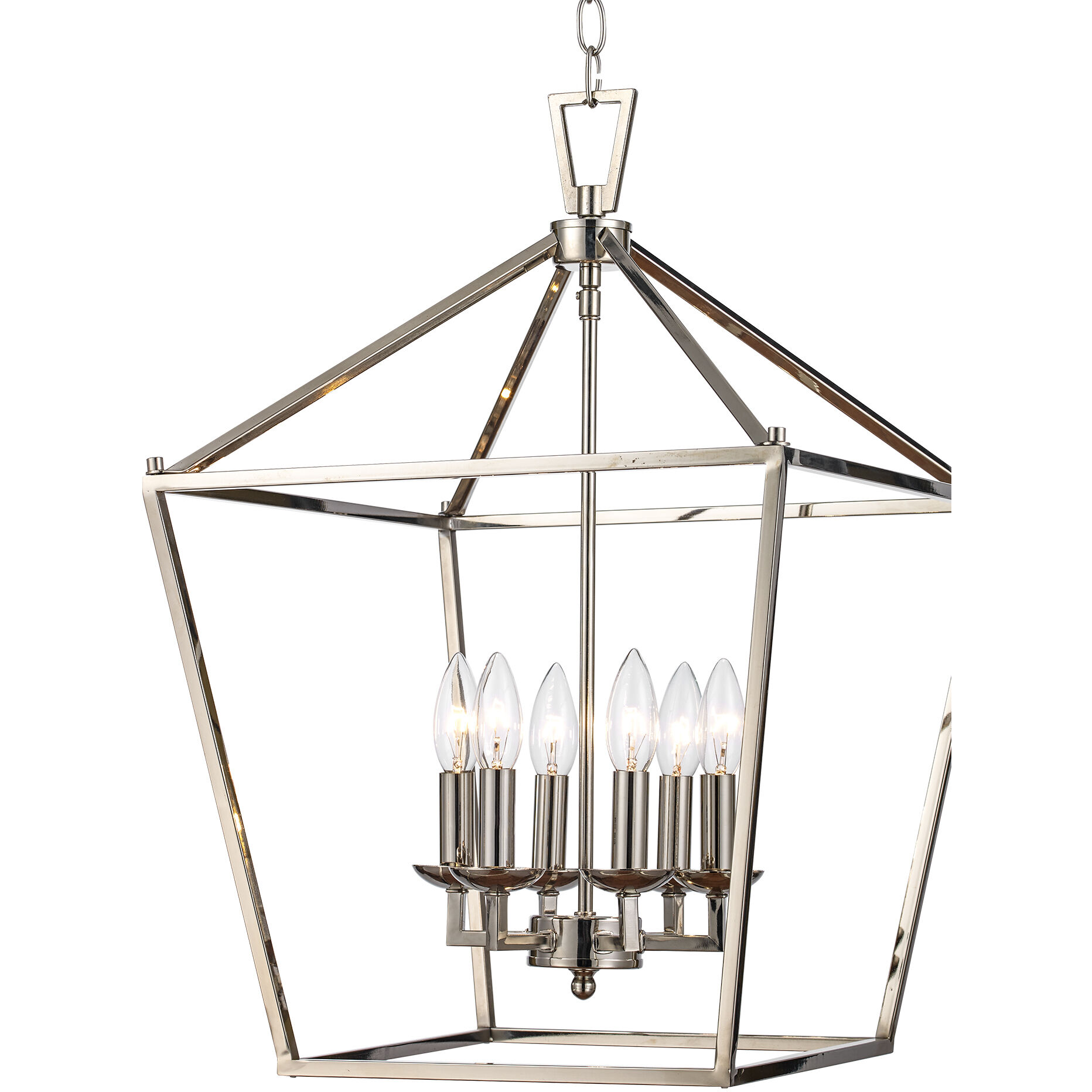 Lacey 6 Light 16 inch Polished Chrome Pendant Ceiling Light