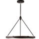 Duo Pendant Ceiling Light in Classic Black and Silver Shimmer