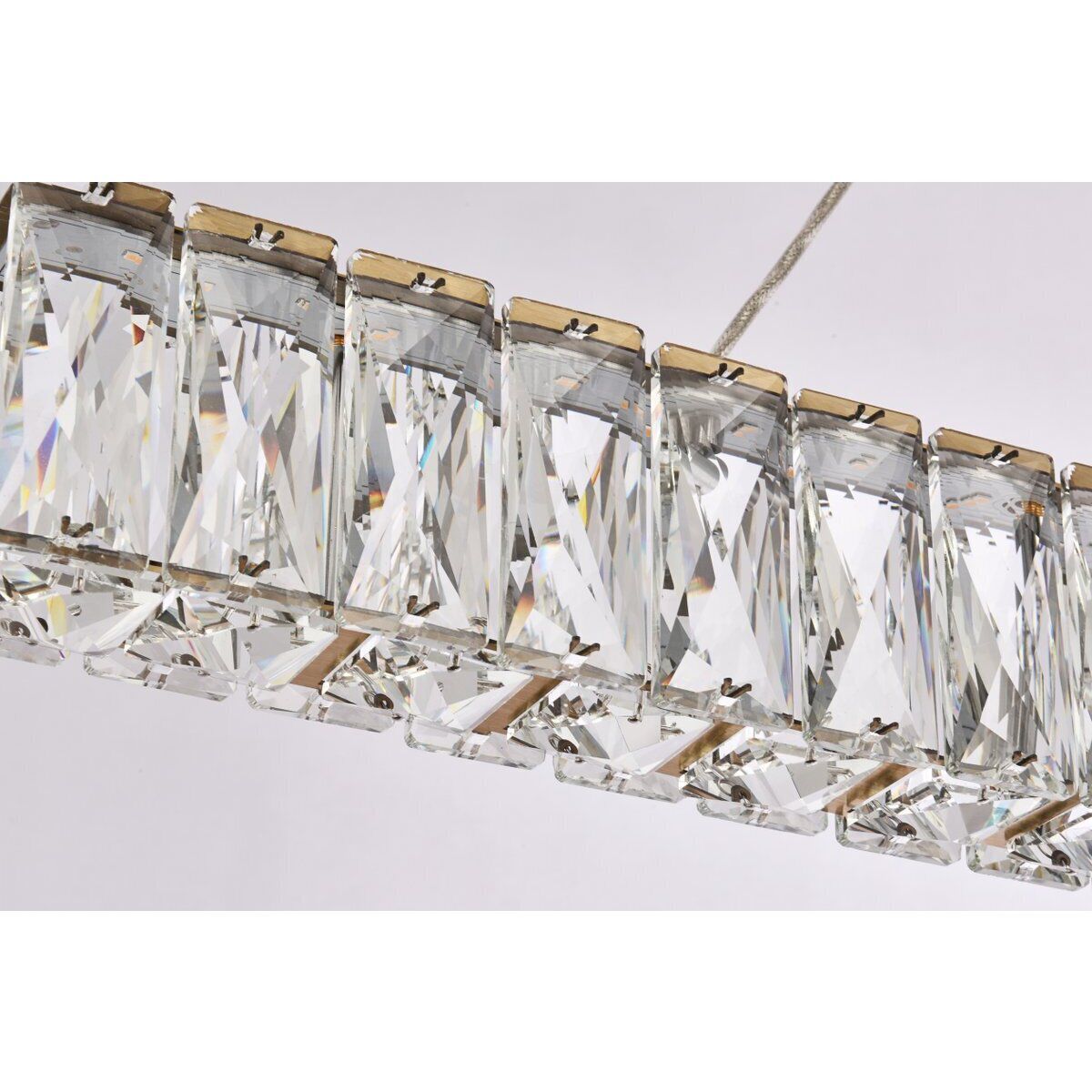 Monroe 1 Light 47 inch Gold Linear Pendant Ceiling Light