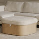 Sonny 17 inch Natural Ottoman