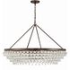 Calypso 8 Light 40 inch Vibrant Bronze Chandelier Ceiling Light