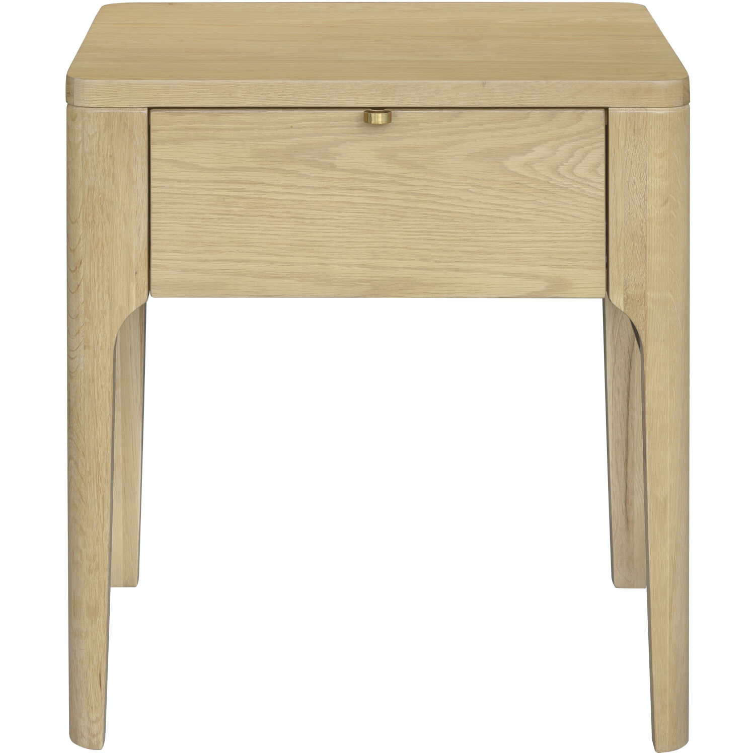 Anello 24 X 22 inch Top: Brown; Base: Brown/Metallic - Brass End Table