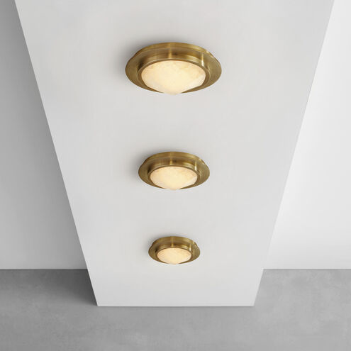 Kelly Wearstler Halcyon LED 5 inch Antique-Burnished Brass Flush Mount Ceiling Light