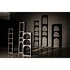 Aqueduct Matte Black Bookcase, C