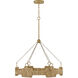 Raffi LED 30 inch Burnished Gold Chandelier Ceiling Light, Single Tier