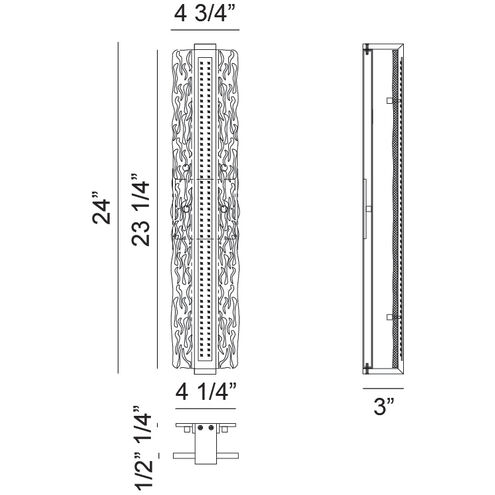 Niagara LED 5.1 inch Chrome Bath Vanity Light Wall Light