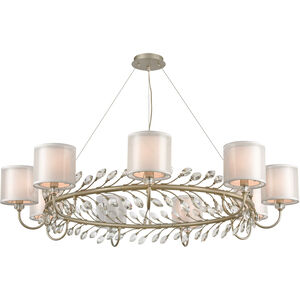 Asbury 9 Light 48 inch Aged Silver Chandelier Ceiling Light