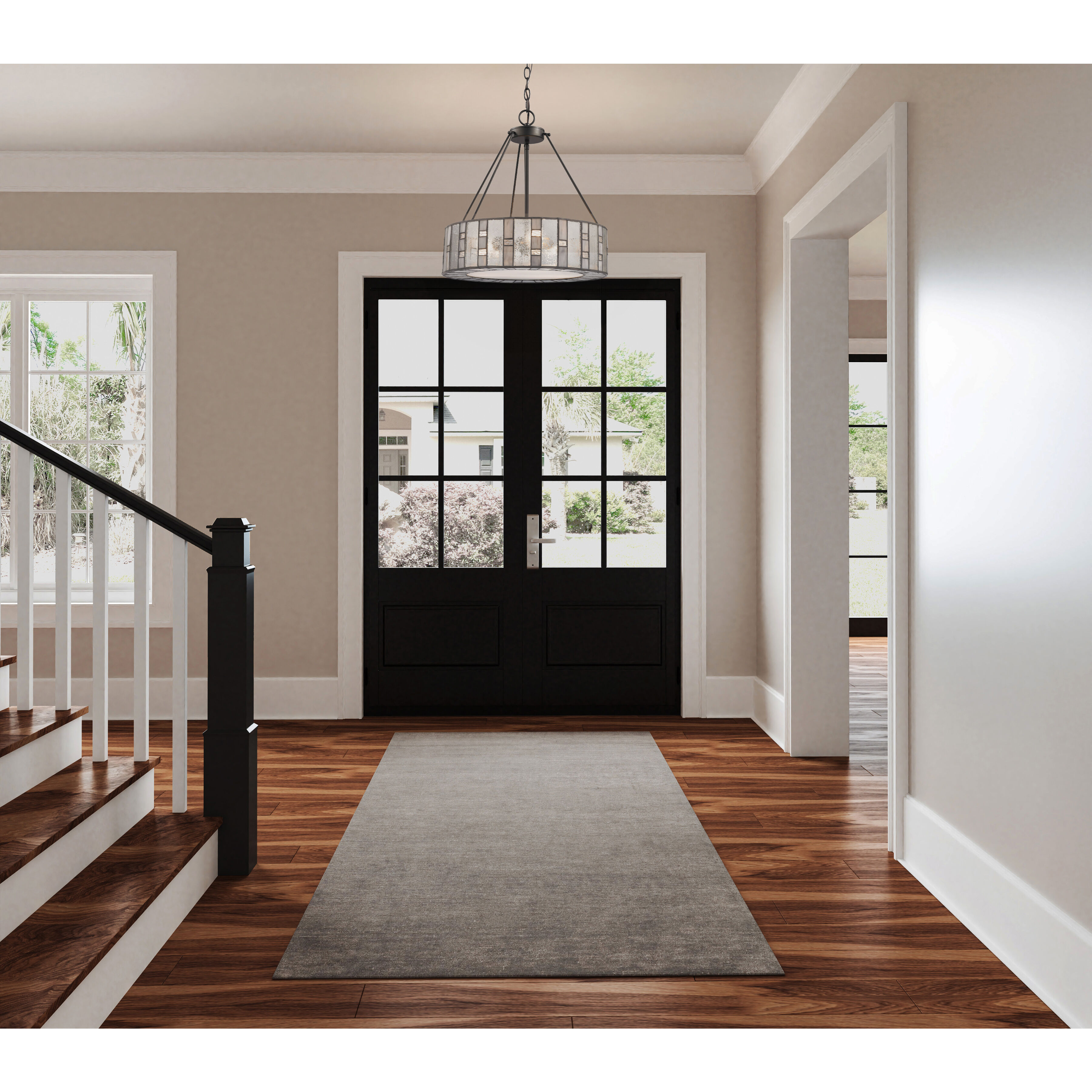 Ethan 3 Light 18 inch Tiffany Bronze Chandelier Ceiling Light