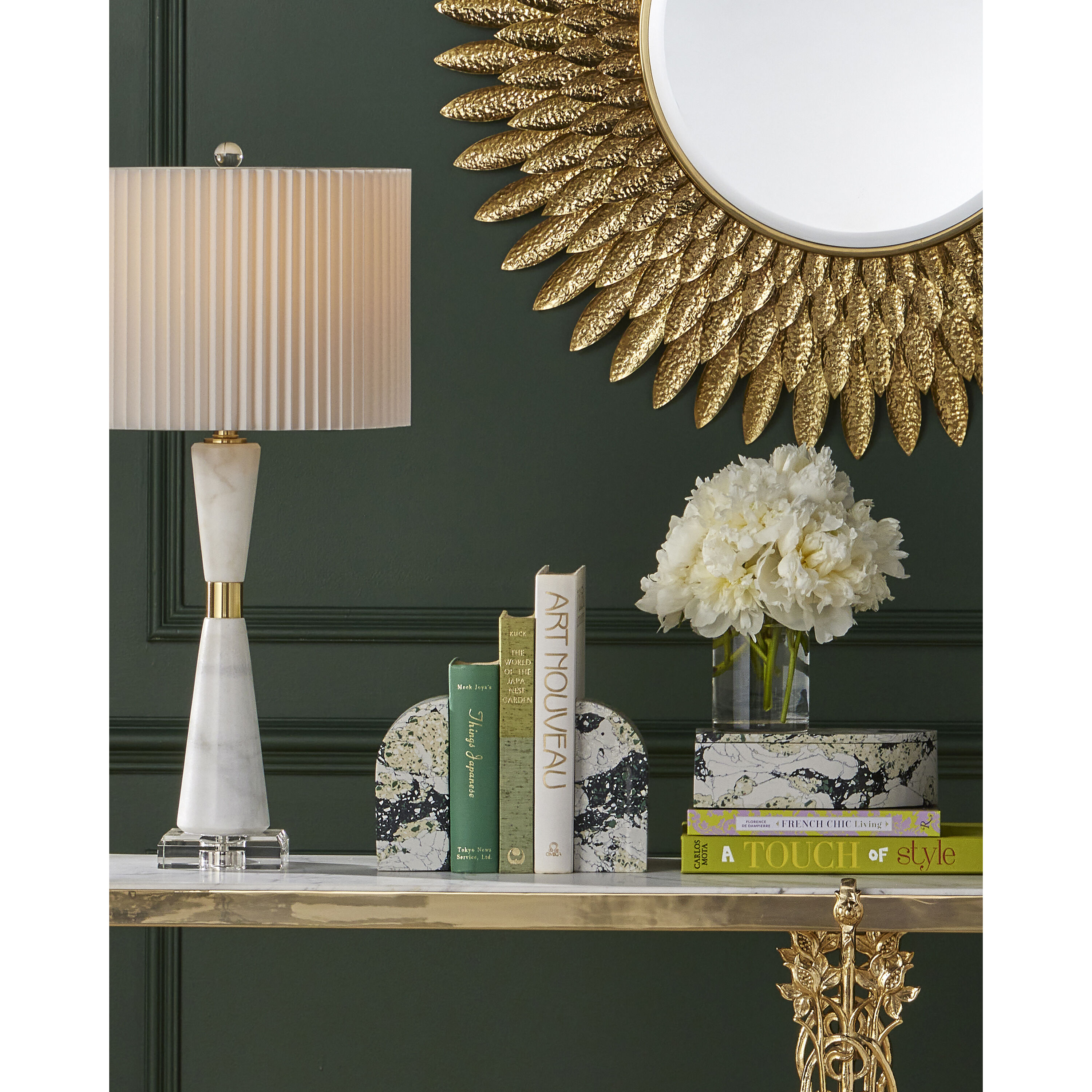 Fossey White/Black Decorative Objects, Set of 2