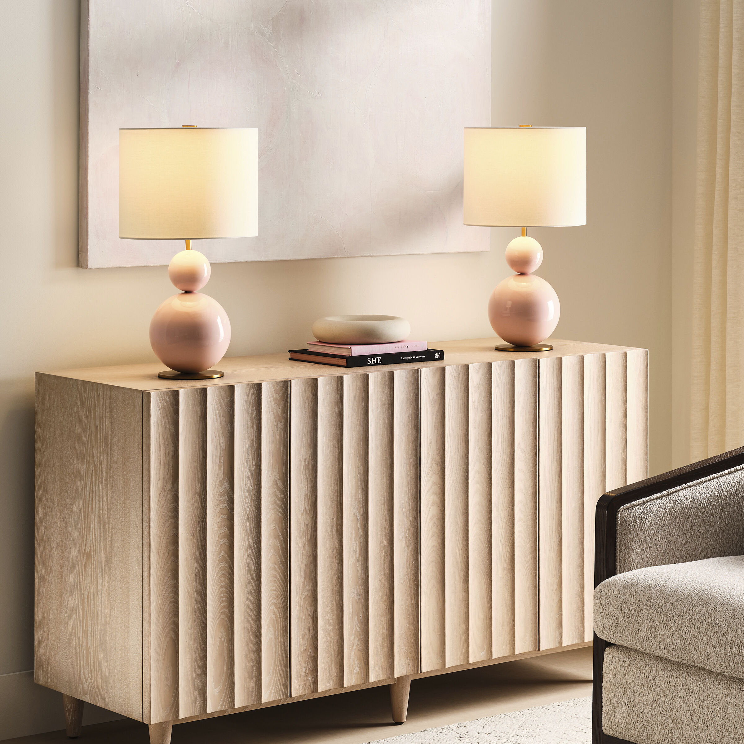 kate spade new york Suki 22.13 inch 9 watt Blush Table Lamp Portable Light