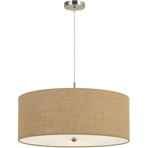 Addison 3 Light 24 inch Burlap Pendant Ceiling Light