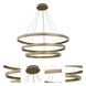 Aurora LED 48 inch Black Foyer Chandelier Ceiling Light
