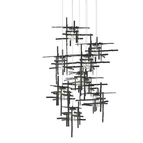 Tura 9 Light 29.6 inch Black Pendant Ceiling Light, Round