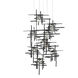 Tura 9 Light 29.6 inch Black Pendant Ceiling Light, Round